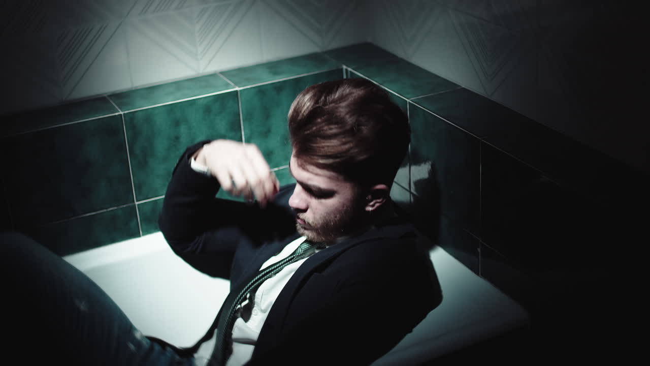 triste hombre de negocios