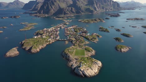 Henningsvaer-Lofoten-is-an-archipelago-in-the-county-of-Nordland,-Norway.