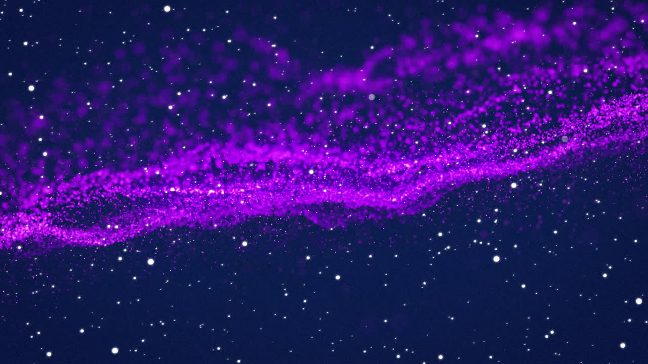 파란색 배경에서 움직이는 반점의 애니메이션