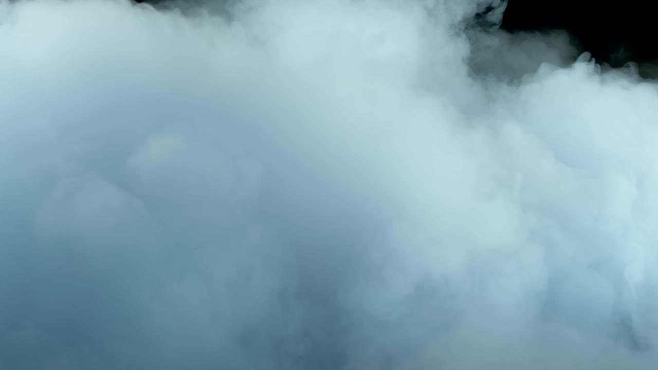 현실적인 건조 얼음 연기 구름