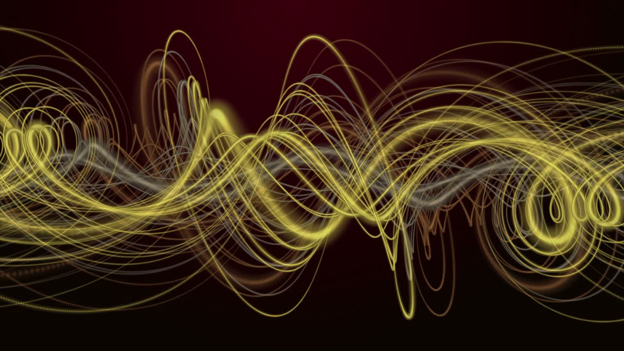 느린 동작에서 줄무 파동 객체와 환상적인 애니메이션, 4096x2304 루프 4k