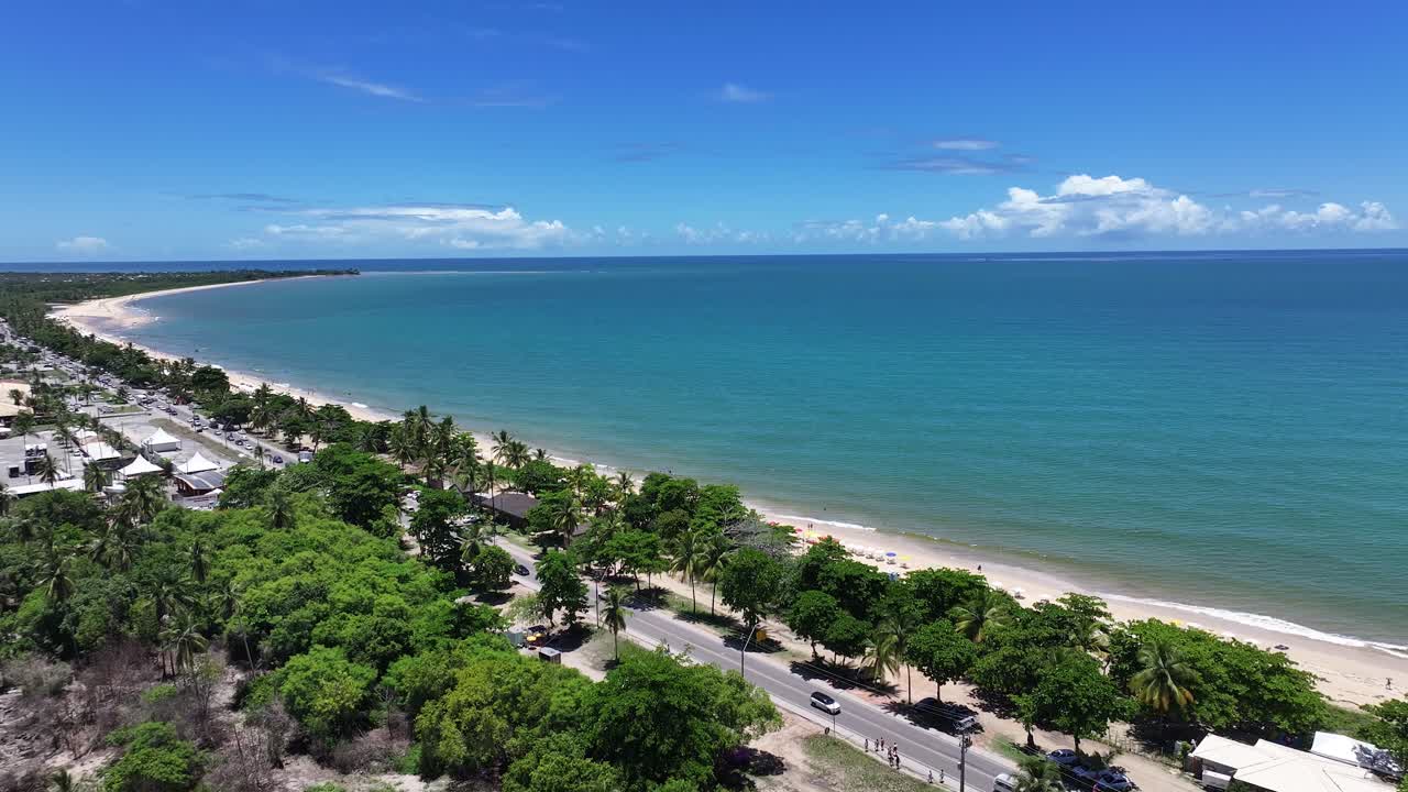 playa de taperapua en el puerto seguro de bahía, brasil