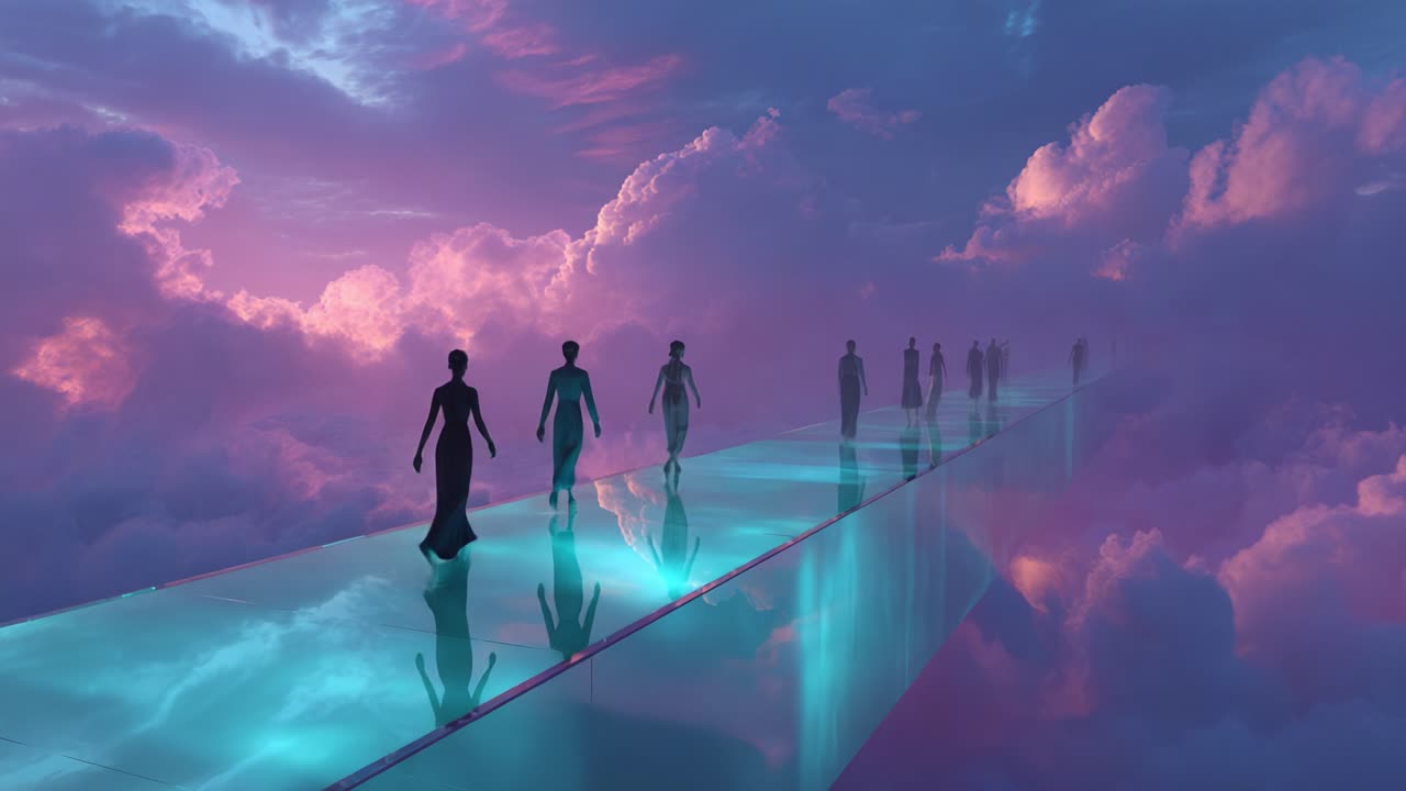 Ethereal Pathway through the Clouds