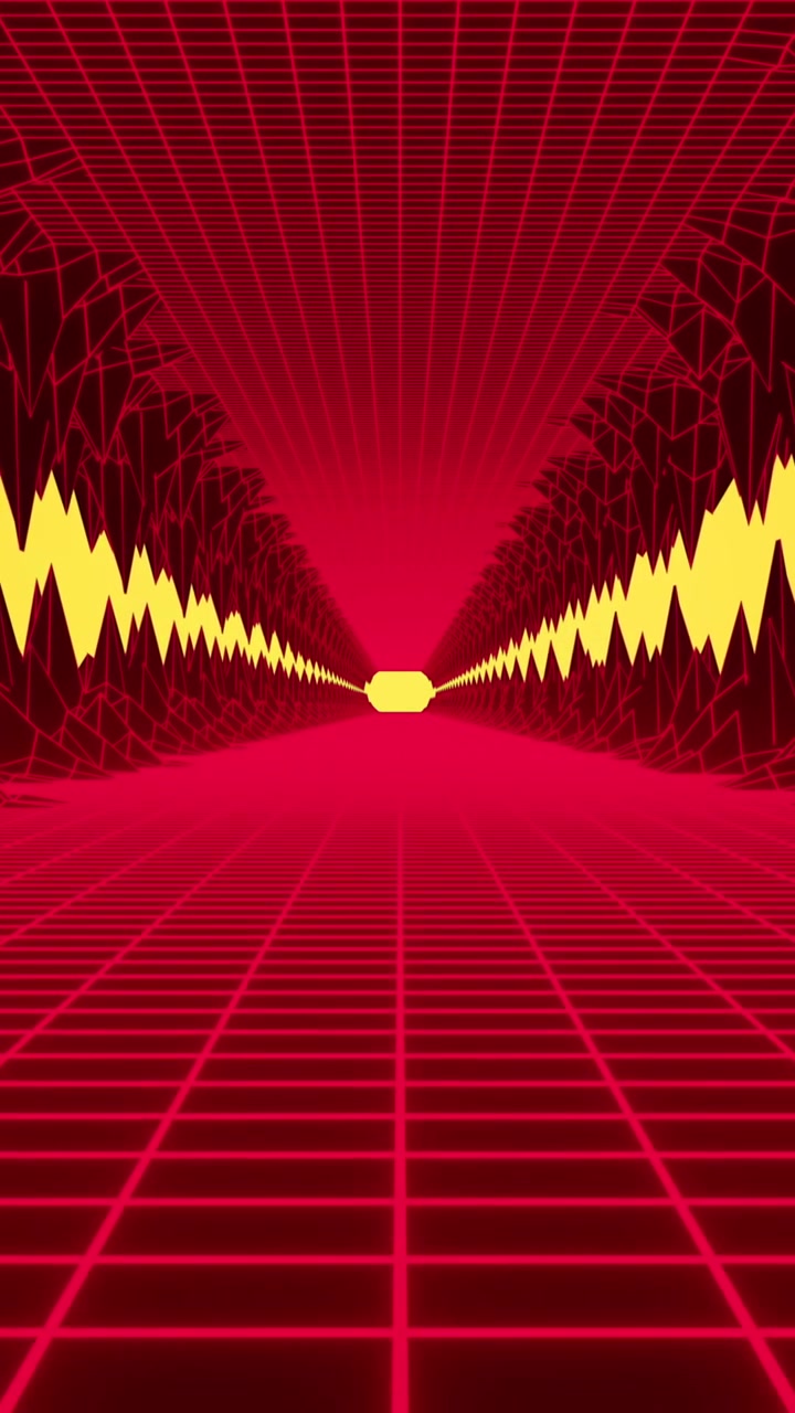 Animation af forsvindende perspektiv af gadenet, der bevæger sig blandt bjerge