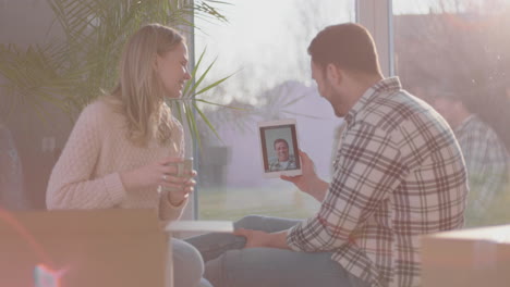 couple having video call