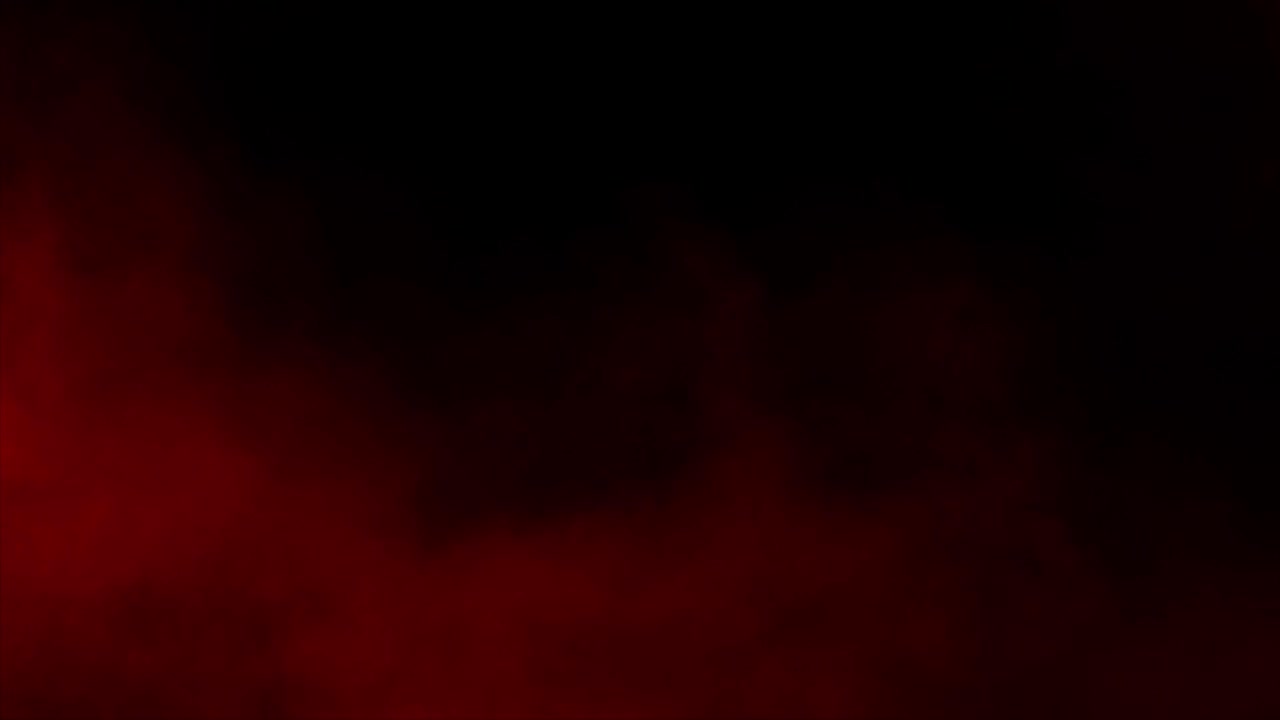 Red mist and blood swirls and flows slowly on a black background. Ideal overlay for bloody horror films, dramatic intros, atmosphere of danger or passion