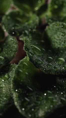 gotas de agua sobre las hojas