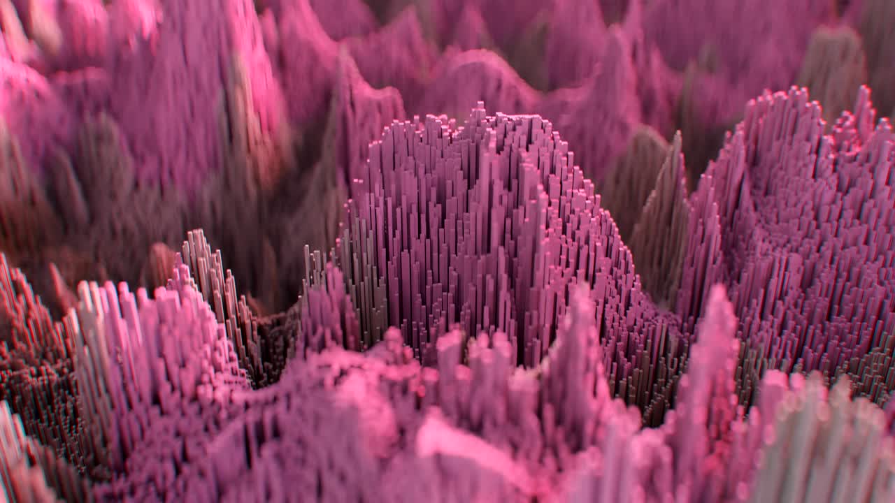 animación topográfica abstracta en 4k.
