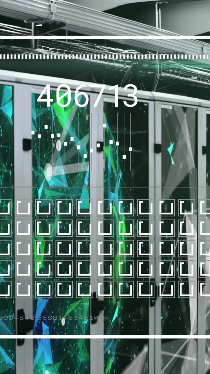 Networks and processing data over computer server room