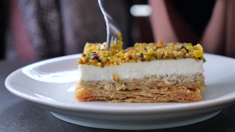 a slice of baklava