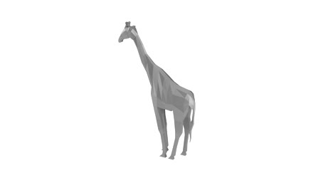 low poly giraffe