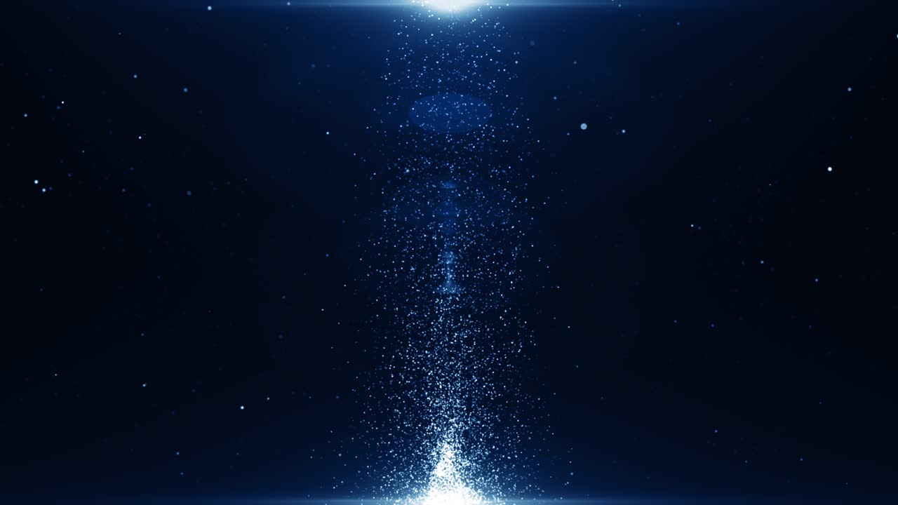 Particles Blue dust abstract light bokeh motion titles cinematic background loop