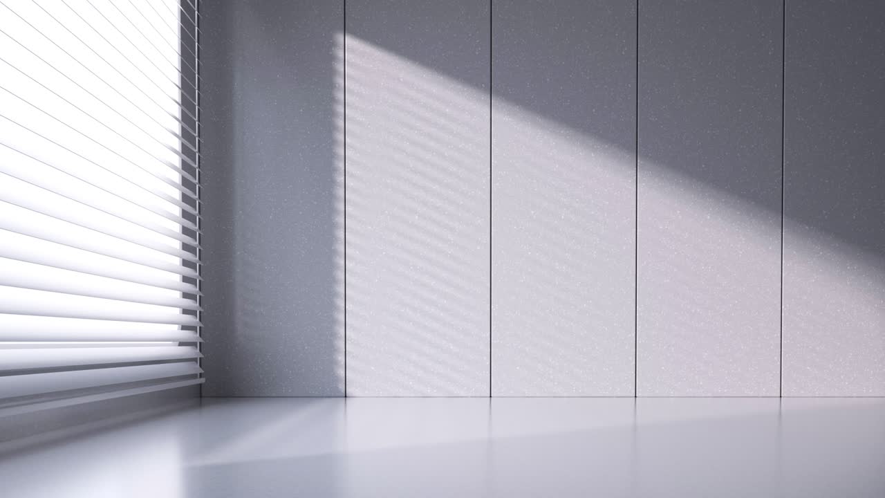 색 빈 방, 3d 렌더링