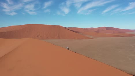 the dune 45 filmed from above with a drone