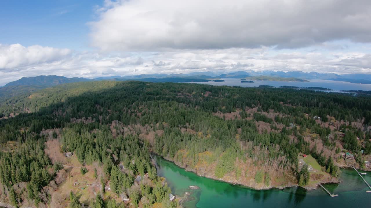 helicóptero vancouver bc costa gowland puerto esmeralda agua verde