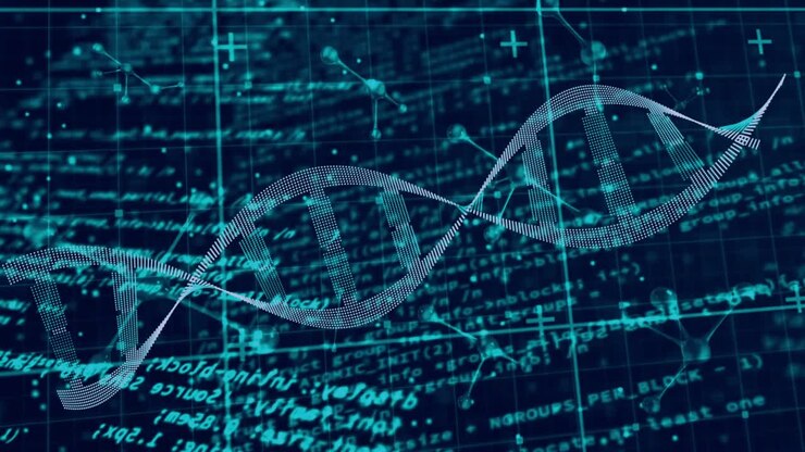 SUBSCRIBE sliding, 3D DNA helix undulating, notifications piling then fading, showing social noise