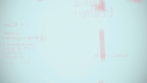 Animation-of-mathematical-equations-over-blue-background