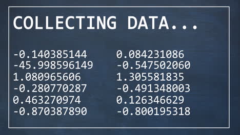 animación del procesamiento de datos por computadora sobre un fondo azul