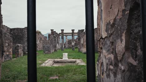 Pompeii&#039;s ancient columns, Naples, Italy