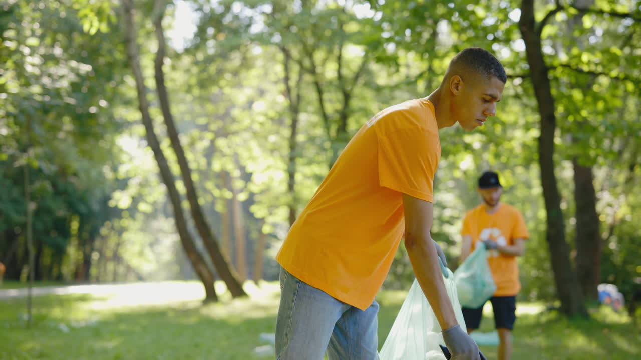 Volunteers Cleaning Up a Park