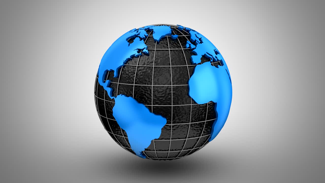 el mapa del mundo se convierte en un globo