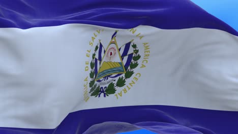seamless loop of el salvador flag.