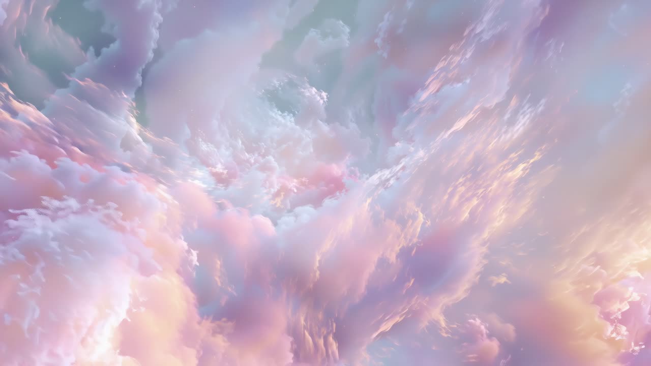 Awan Pastel Indah di Langit