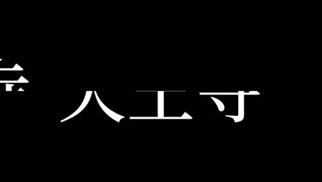 tennoji japón kanji texto japonés animación gráficos en movimiento