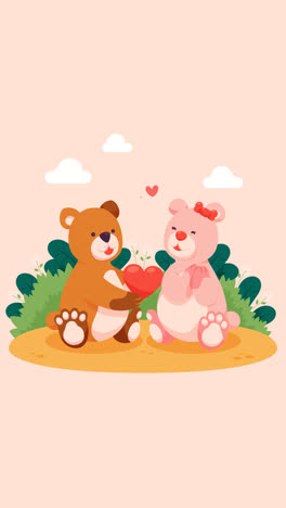 cute teddy bears in love