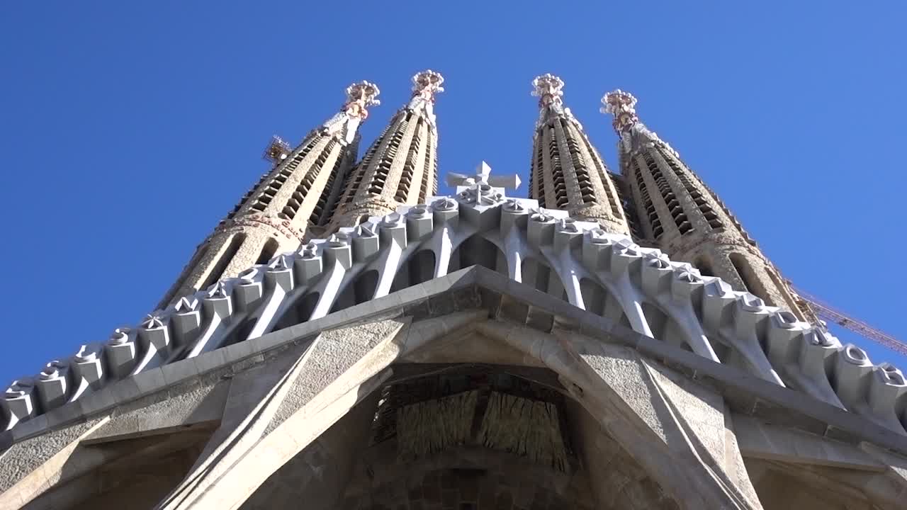 Sagrada Familia Cathedral Gaudi Architecture. Barcelona, Spain