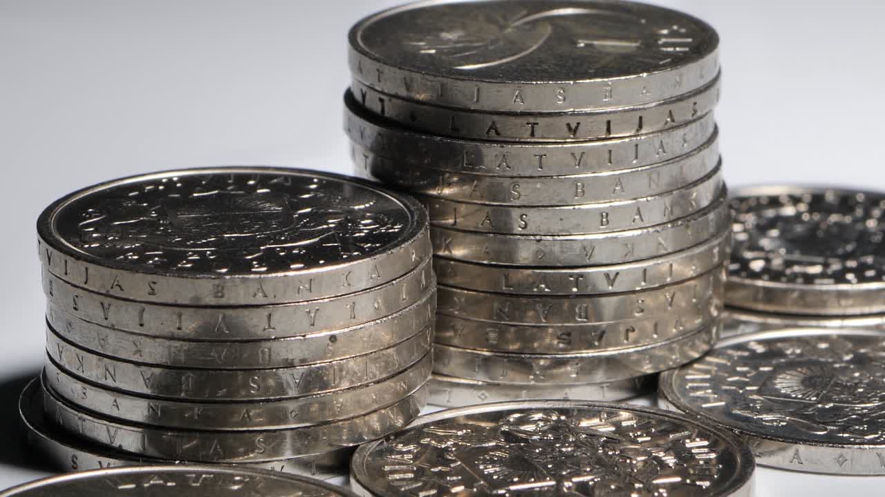 monedas de un lat de letonia