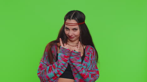 sneaky cunning woman with tricky face gesticulating and scheming evil plan cheats jokes pranks