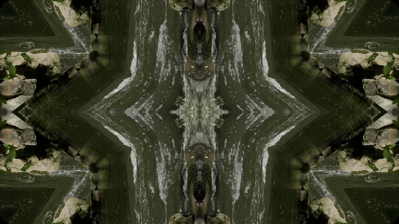 caleidoscopio de tomas de la naturaleza, wissahickon creek