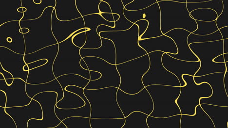 patrones geométricos de ondas amarillas monocromáticas