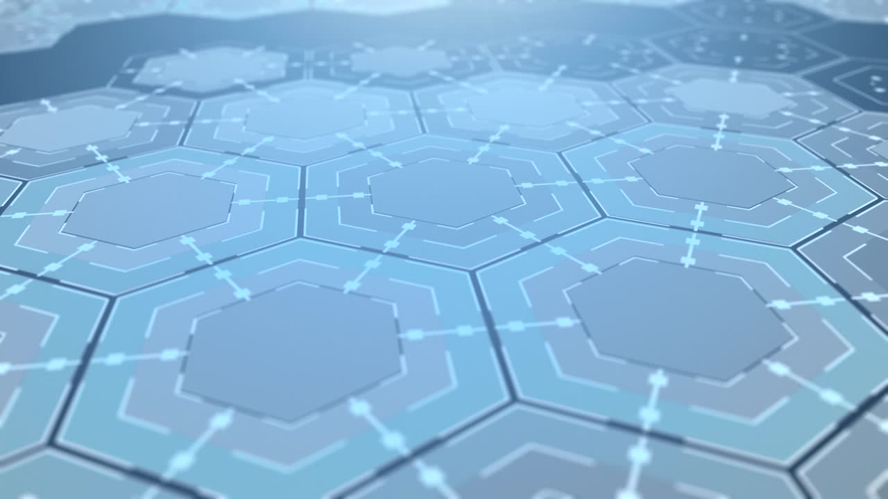 디지털 육각형 배경