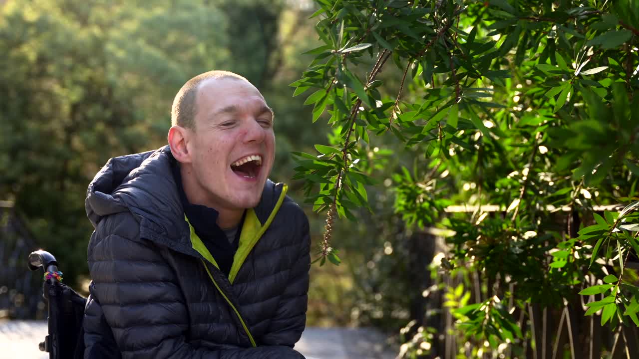 Man enjoying nature outdoors