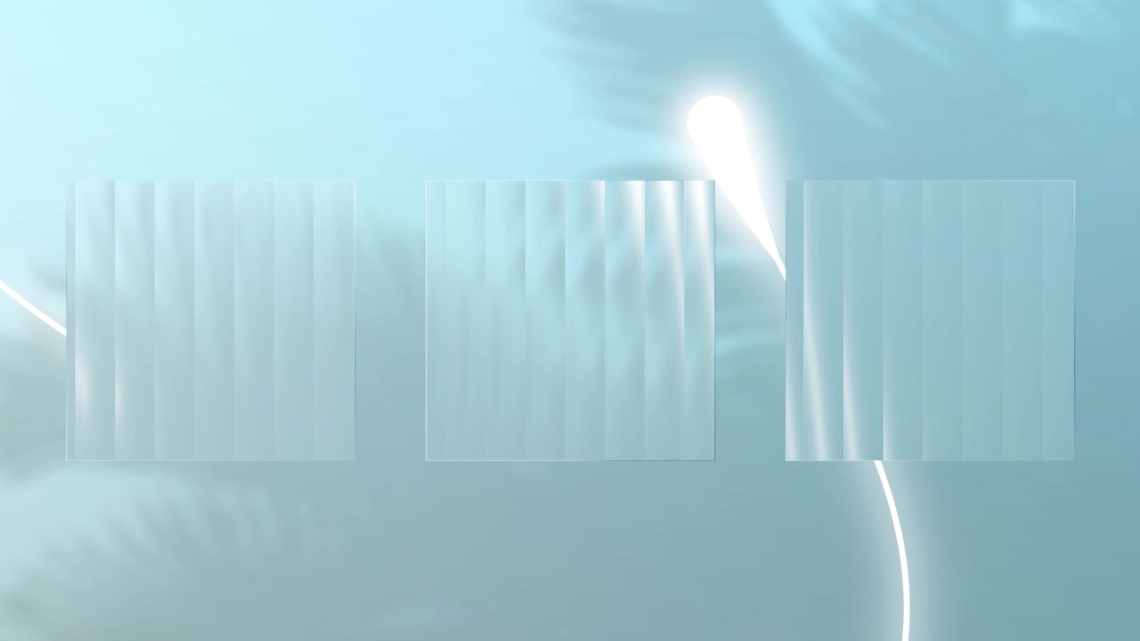 Modern Abstract Background with Translucent Glass Panels and Glowing Line