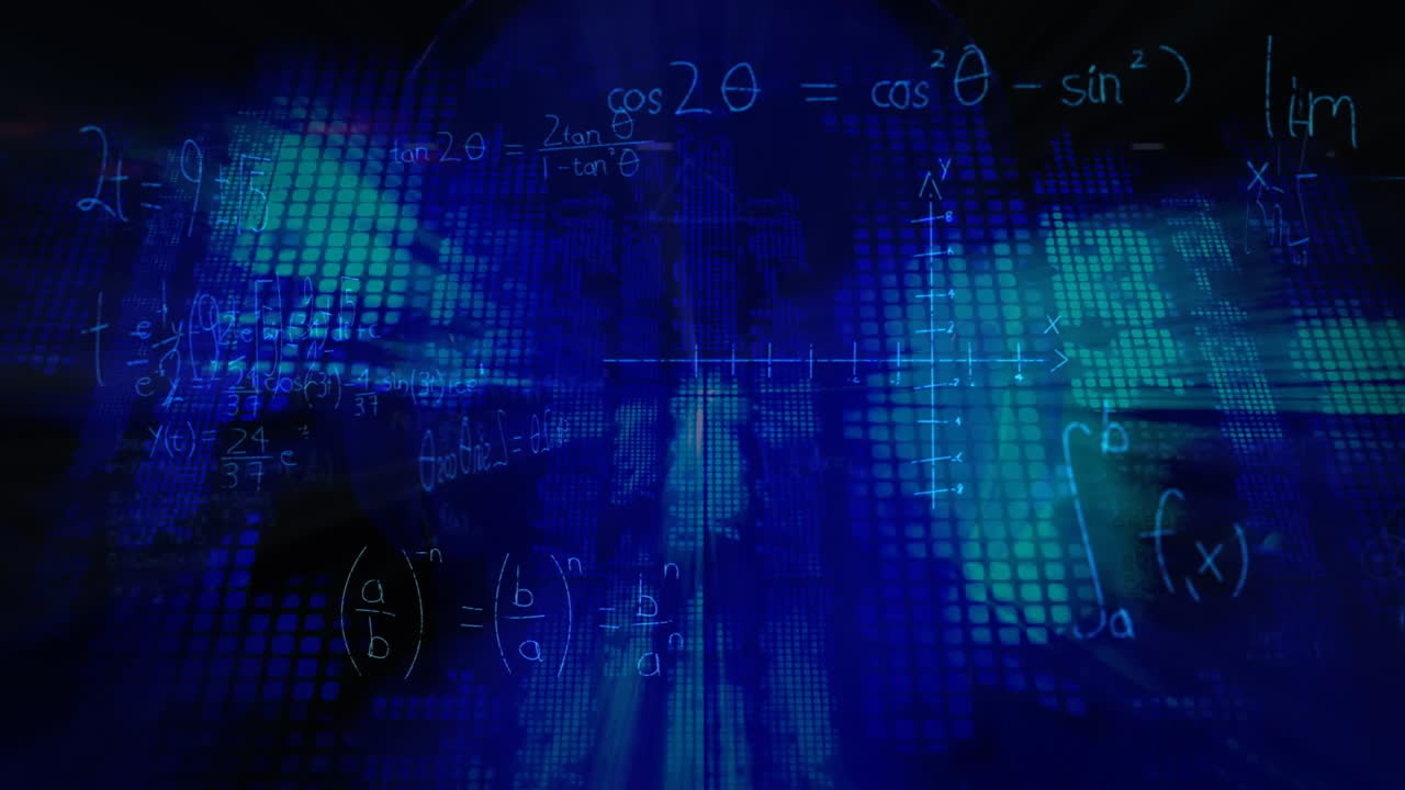 Animation of brain with technology and data processing