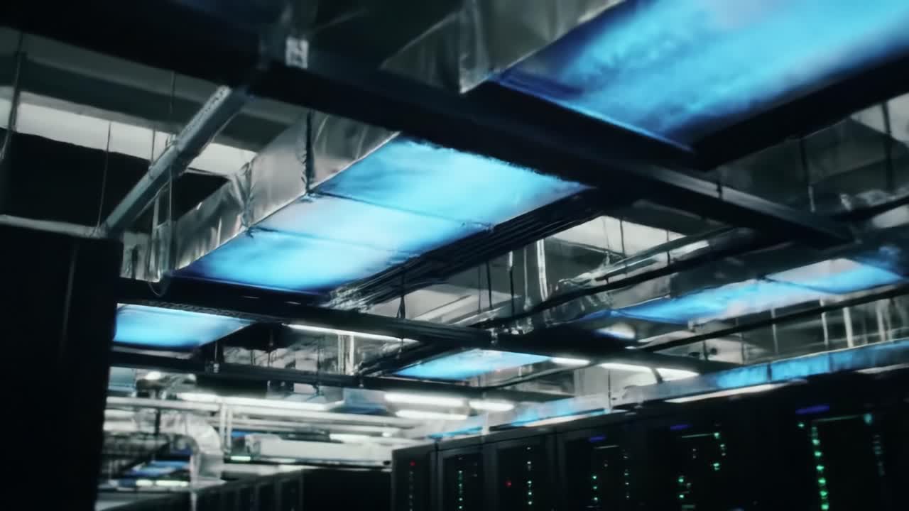 Modern Data Center Interior