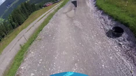 live on a downhill bike in austria, filmed with a gopro-6