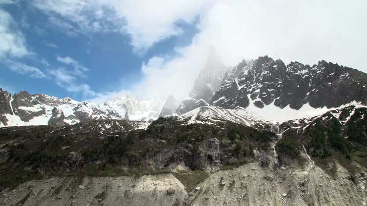 Plan panoramique de montagnes