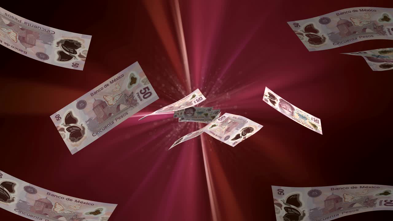 날아다니는 멕시코 페소