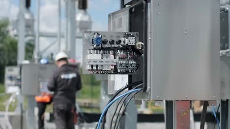 construction of a transformer substation