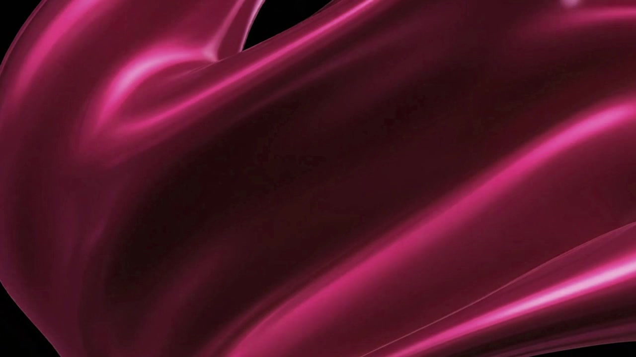 Animazione 3D astratta di una forma liquida magenta fluida