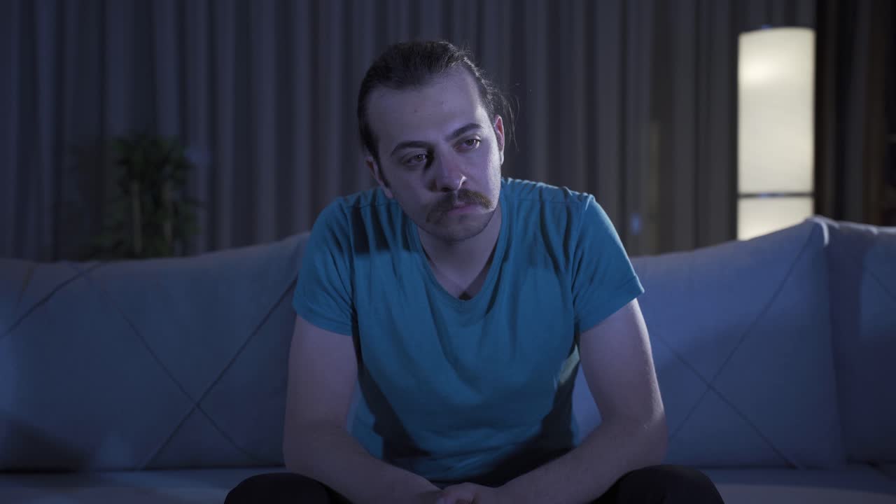A man in deep thought.