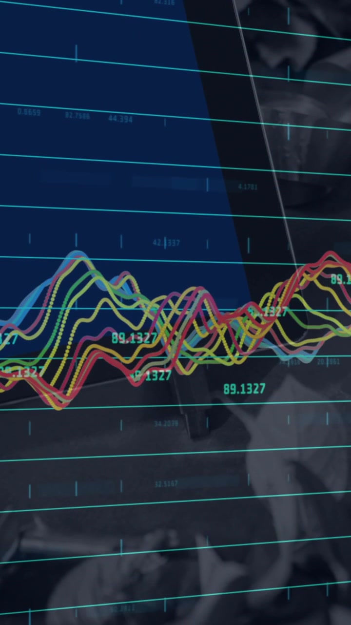 Animation of data processing over monitor and payment terminal