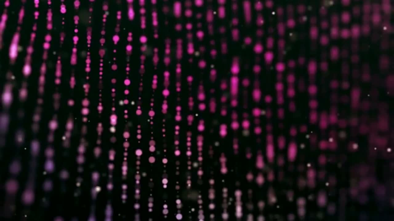 Bokeh light strings motion graphics with night background