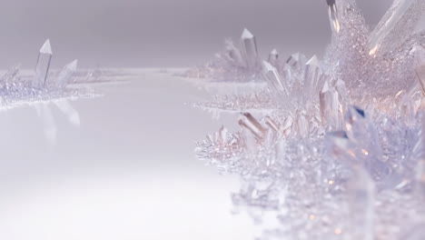 ethereal crystal landscape
