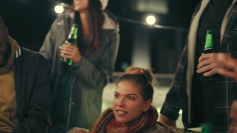 friends enjoying an outdoor party