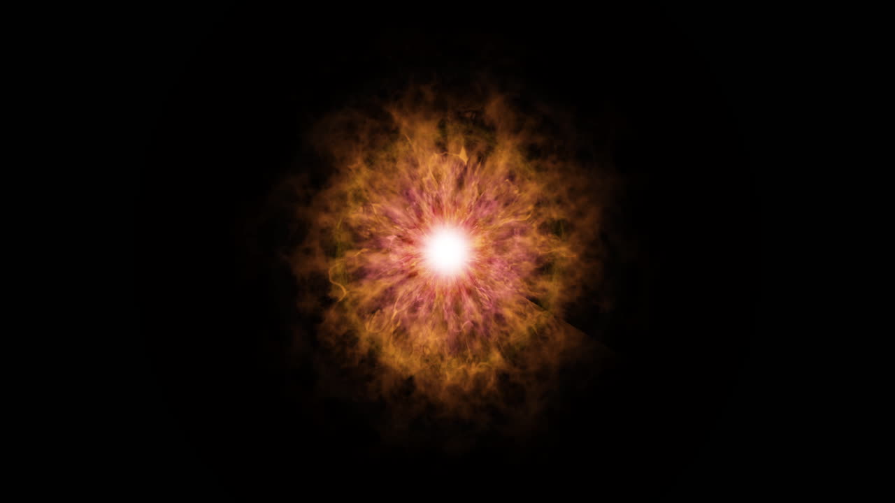 추상적인 성운 폭발